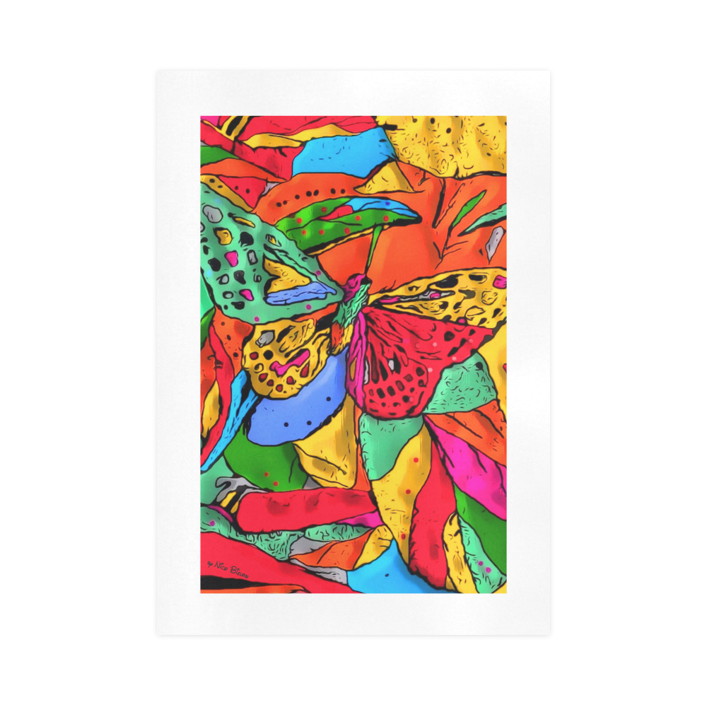 Fly my butterfly by Nico Bielow Art Print 16‘’x23‘’