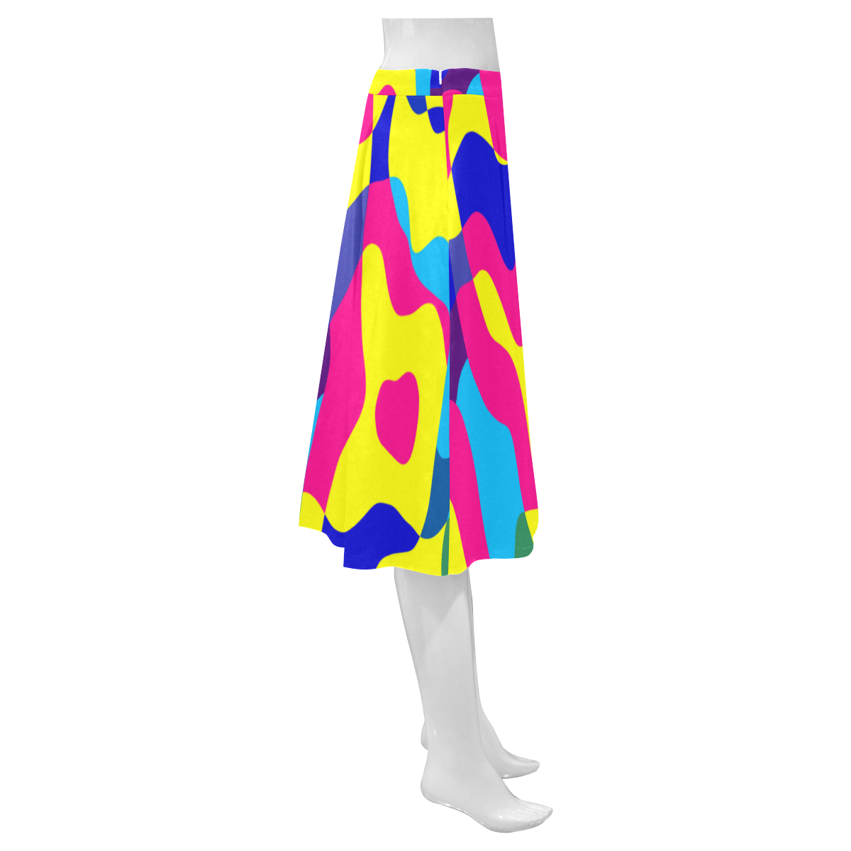 Colorful chaos Mnemosyne Women's Crepe Skirt (Model D16)