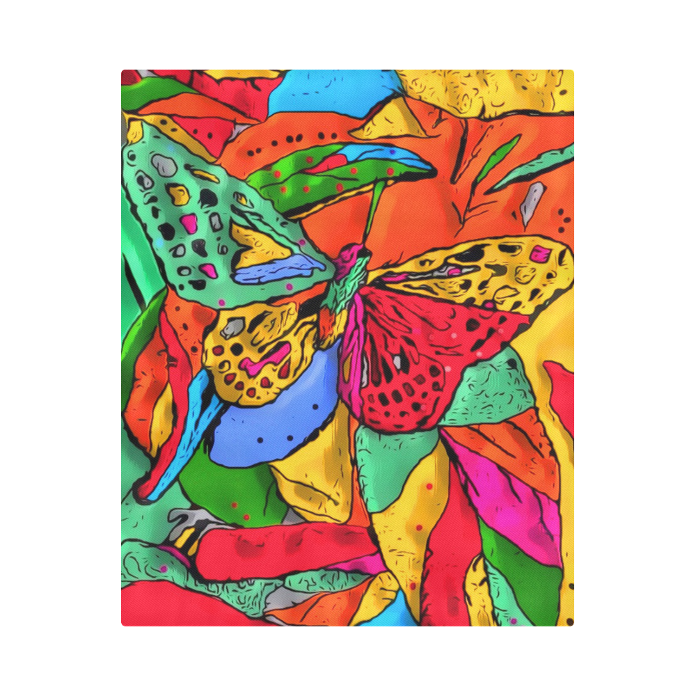 Fly my butterfly by Nico Bielow Duvet Cover 86"x70" ( All-over-print)