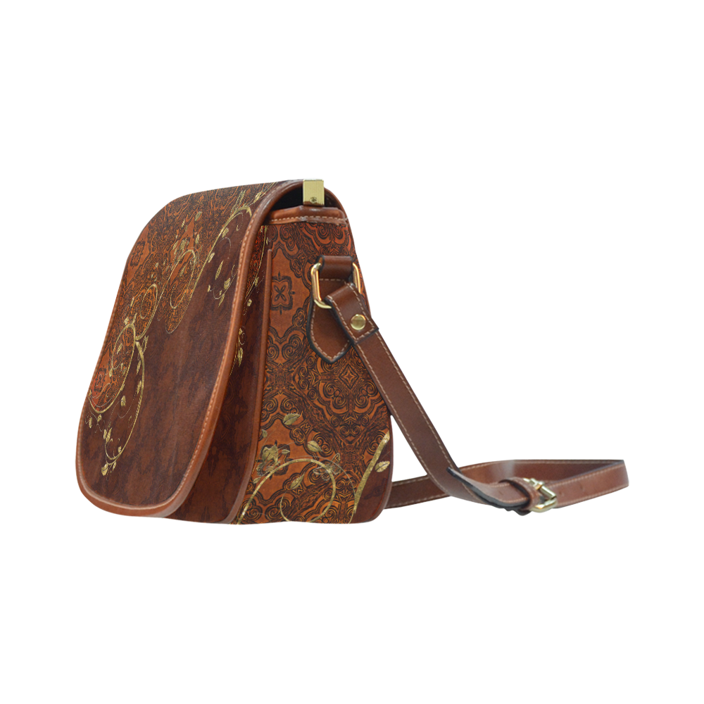 wonderful elegant vintage design Saddle Bag/Small (Model 1649) Full Customization