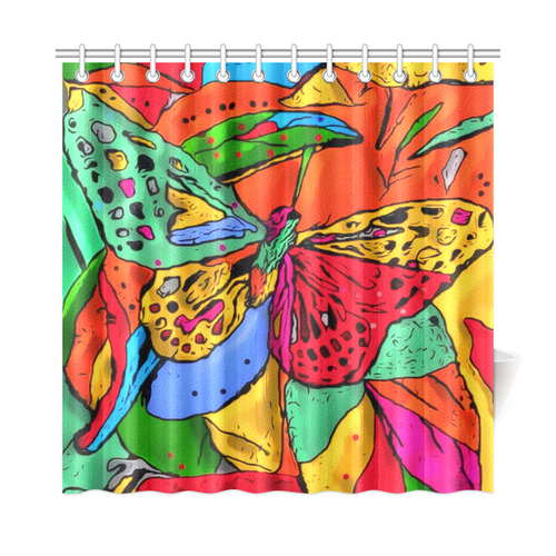 Fly my butterfly by Nico Bielow Shower Curtain 72"x72"