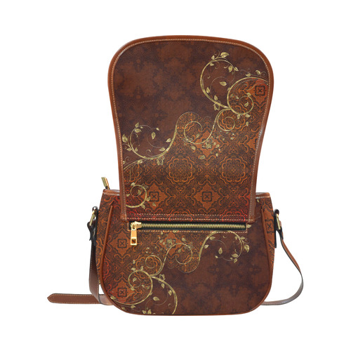 wonderful elegant vintage design Saddle Bag/Small (Model 1649) Full Customization