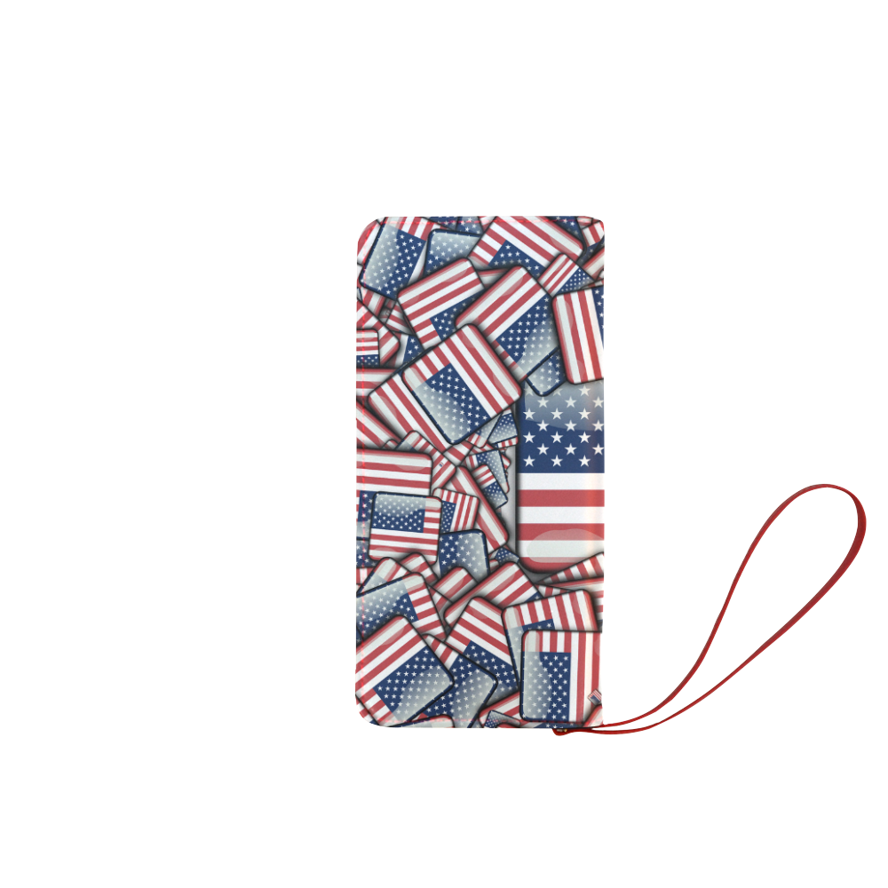Flag_United_States_by_JAMColors Women's Clutch Wallet (Model 1637)