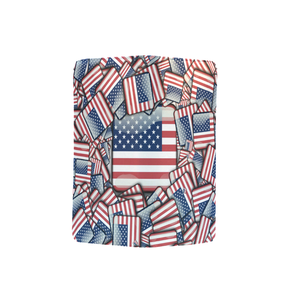 Flag_United_States_by_JAMColors Men's Clutch Purse （Model 1638）