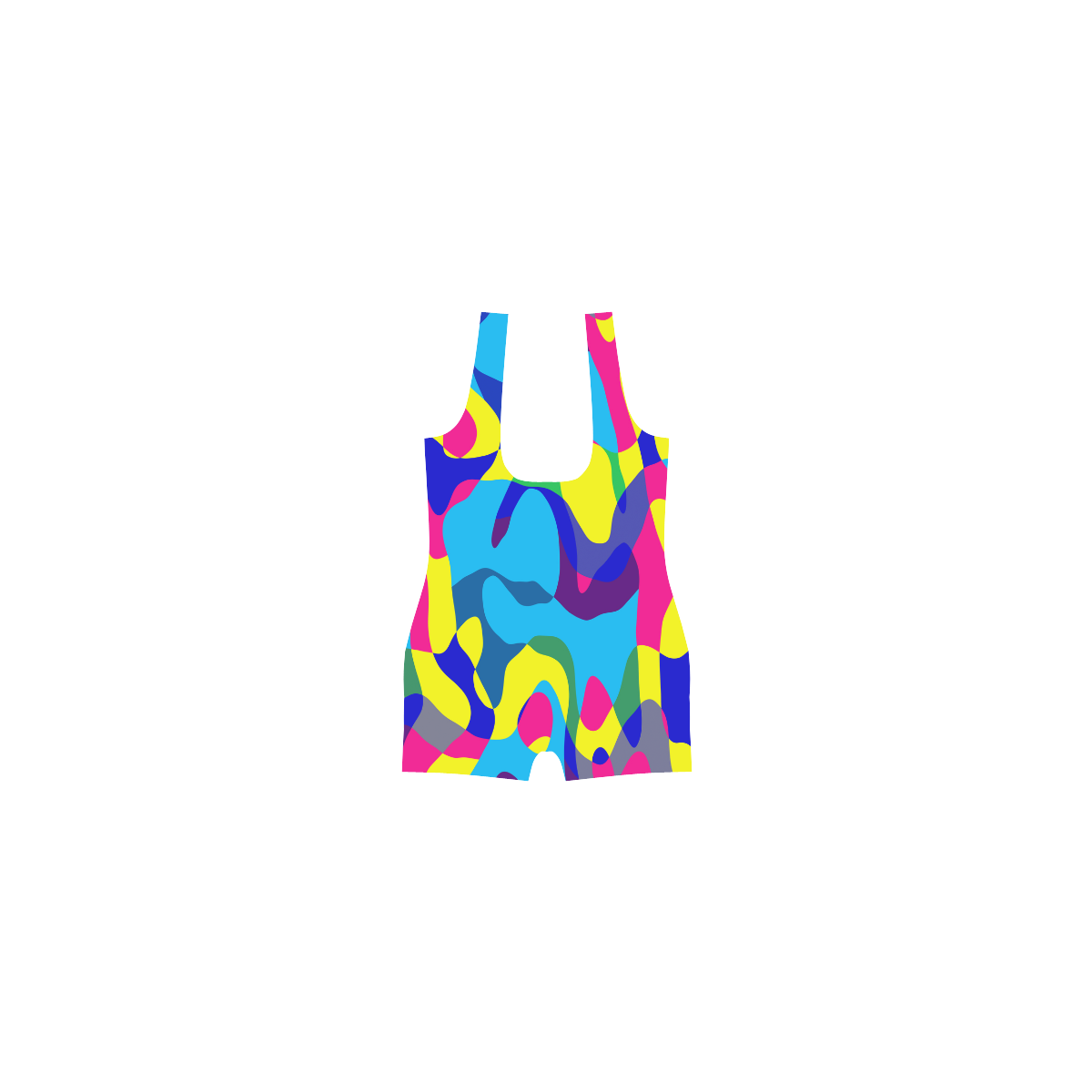 Colorful chaos Classic One Piece Swimwear (Model S03)