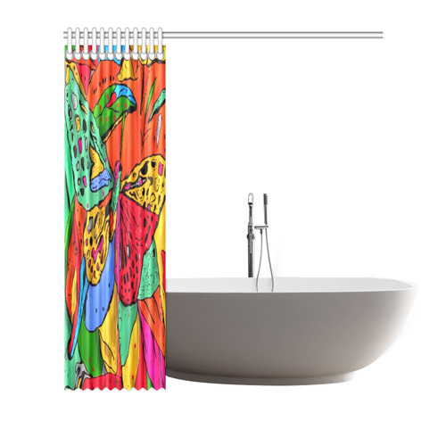 Fly my butterfly by Nico Bielow Shower Curtain 72"x72"