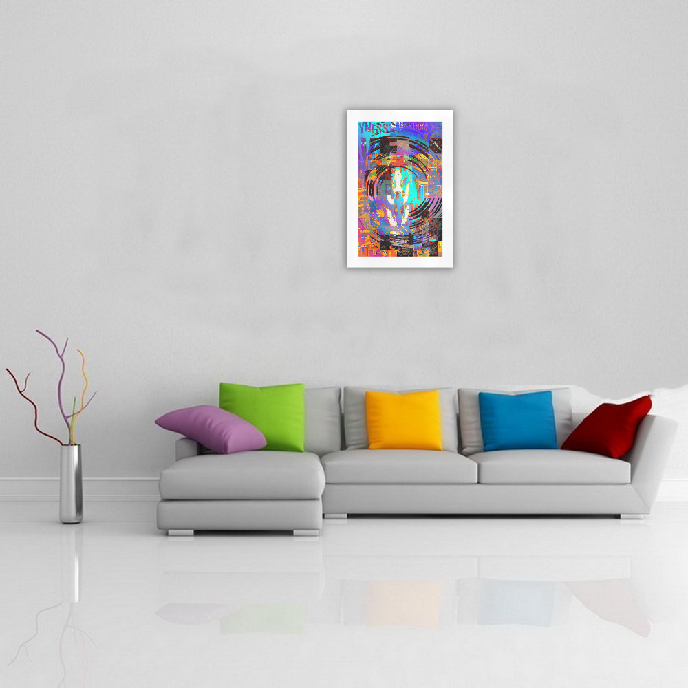 Abstract Art The Way Of Lizard multicolored Art Print 19‘’x28‘’