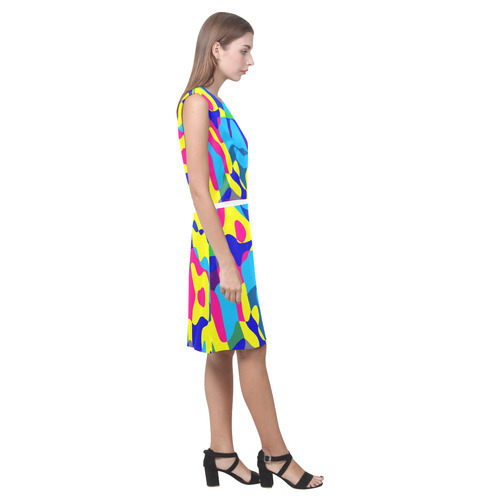 Colorful chaos Eos Women's Sleeveless Dress (Model D01)