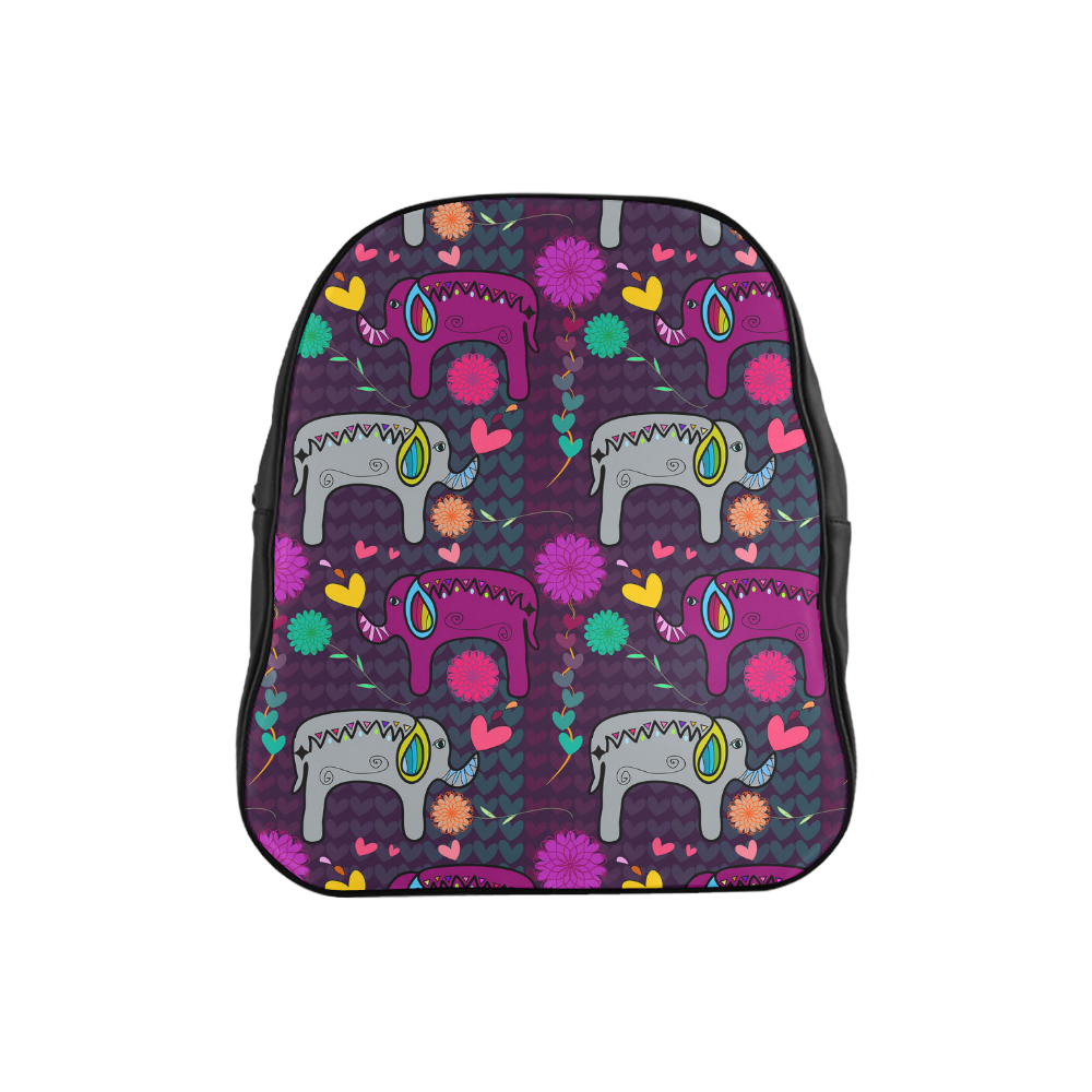 Namaste Elephants School Backpack (Model 1601)(Small)