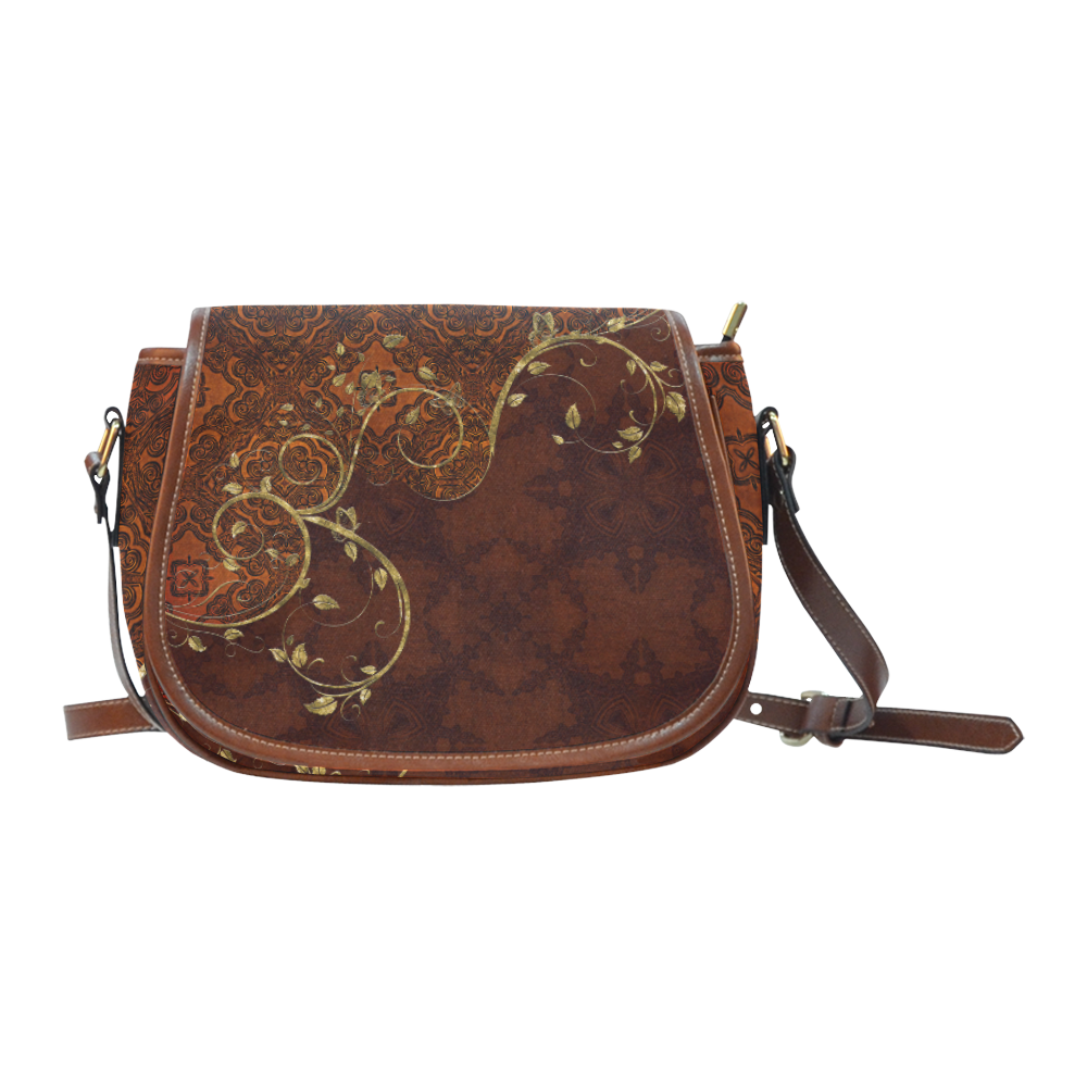 wonderful elegant vintage design Saddle Bag/Small (Model 1649) Full Customization