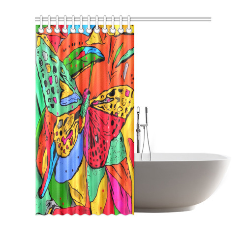 Fly my butterfly by Nico Bielow Shower Curtain 72"x72"