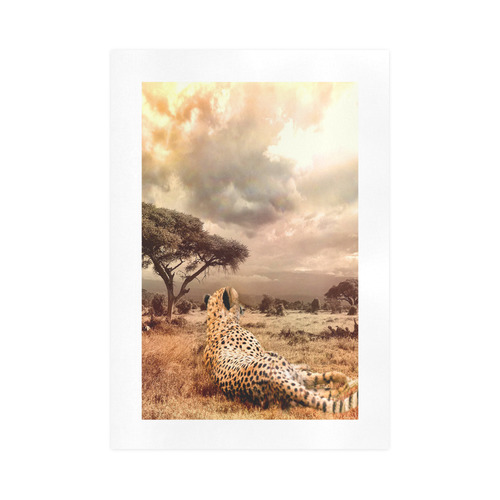 Savanna Cheetah Art Print 16‘’x23‘’