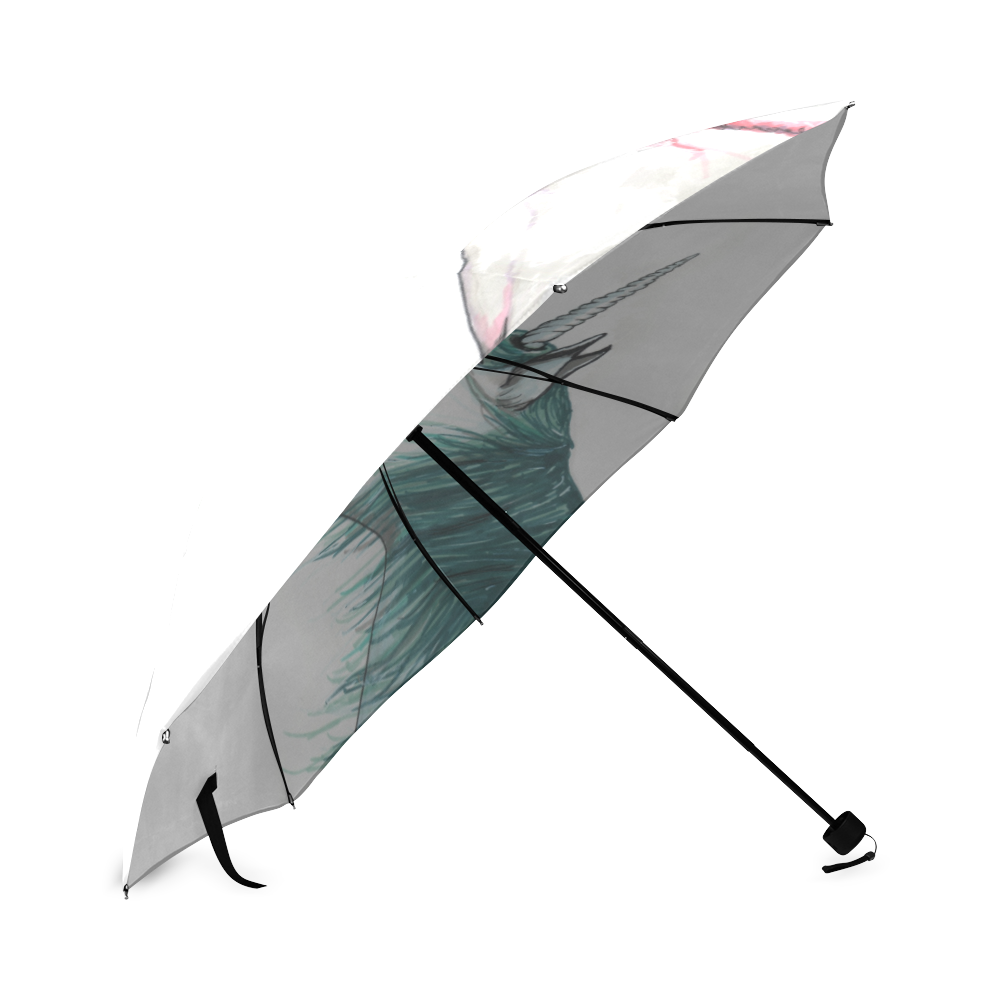 Unicorns in love Foldable Umbrella (Model U01)