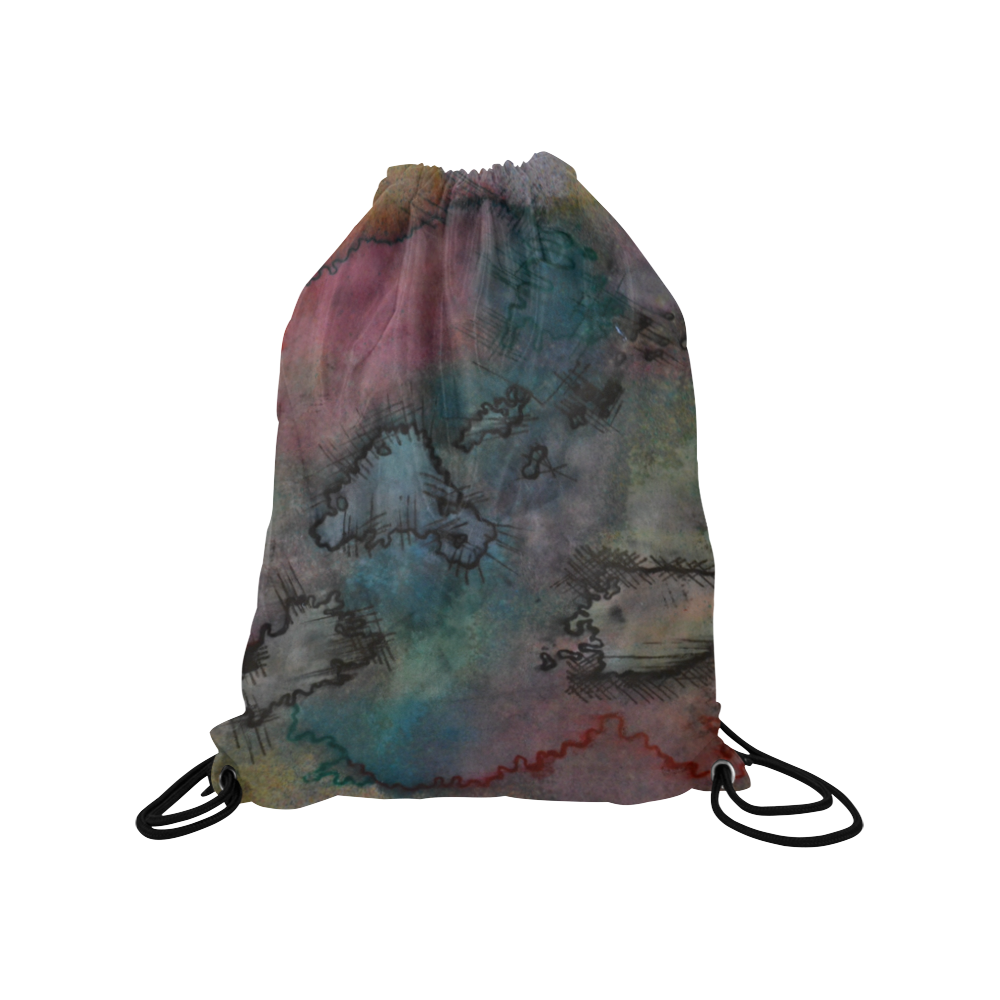 Purplerain-bag Medium Drawstring Bag Model 1604 (Twin Sides) 13.8"(W) * 18.1"(H)