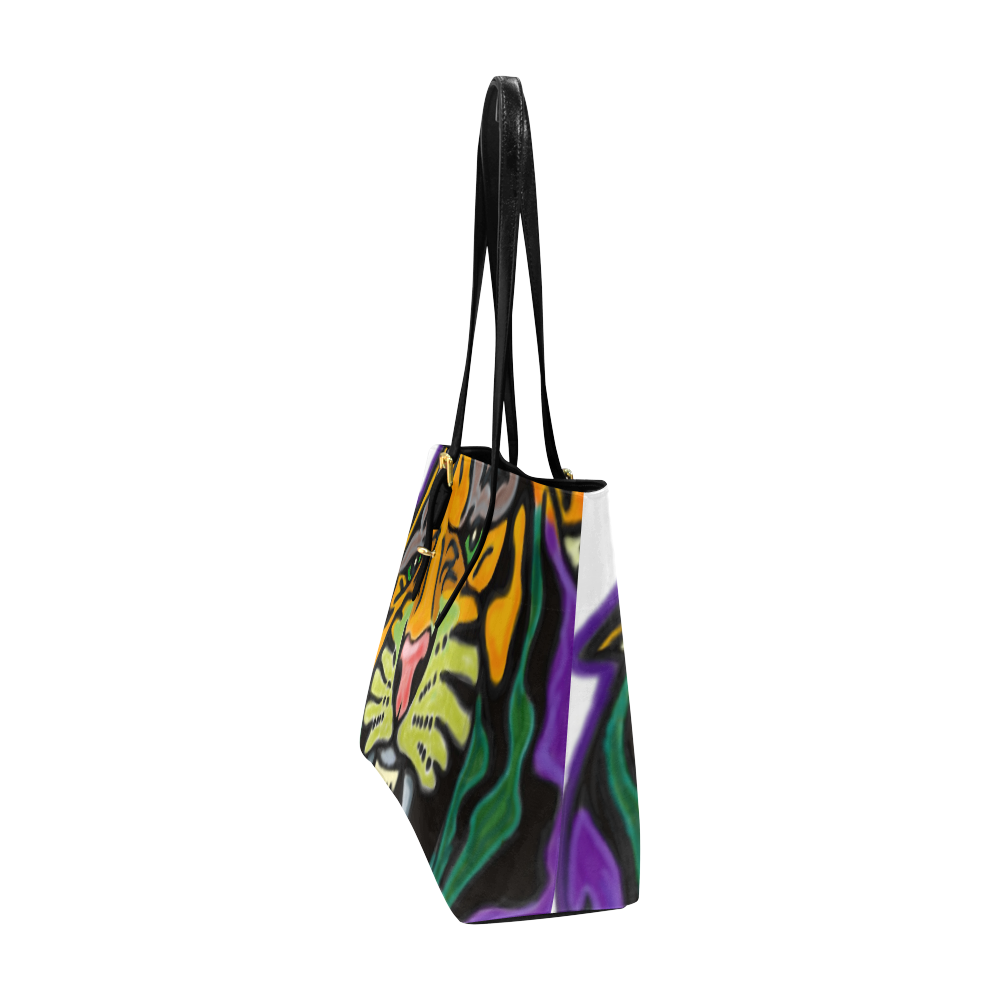 Tiger Euramerican Tote Bag/Large (Model 1656)