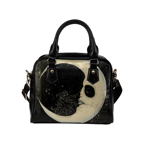 Moon-Skull Shoulder Handbag (Model 1634)