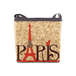 Paris Eiffel Tower Vintage Retro Crossbody Bags (Model 1613)
