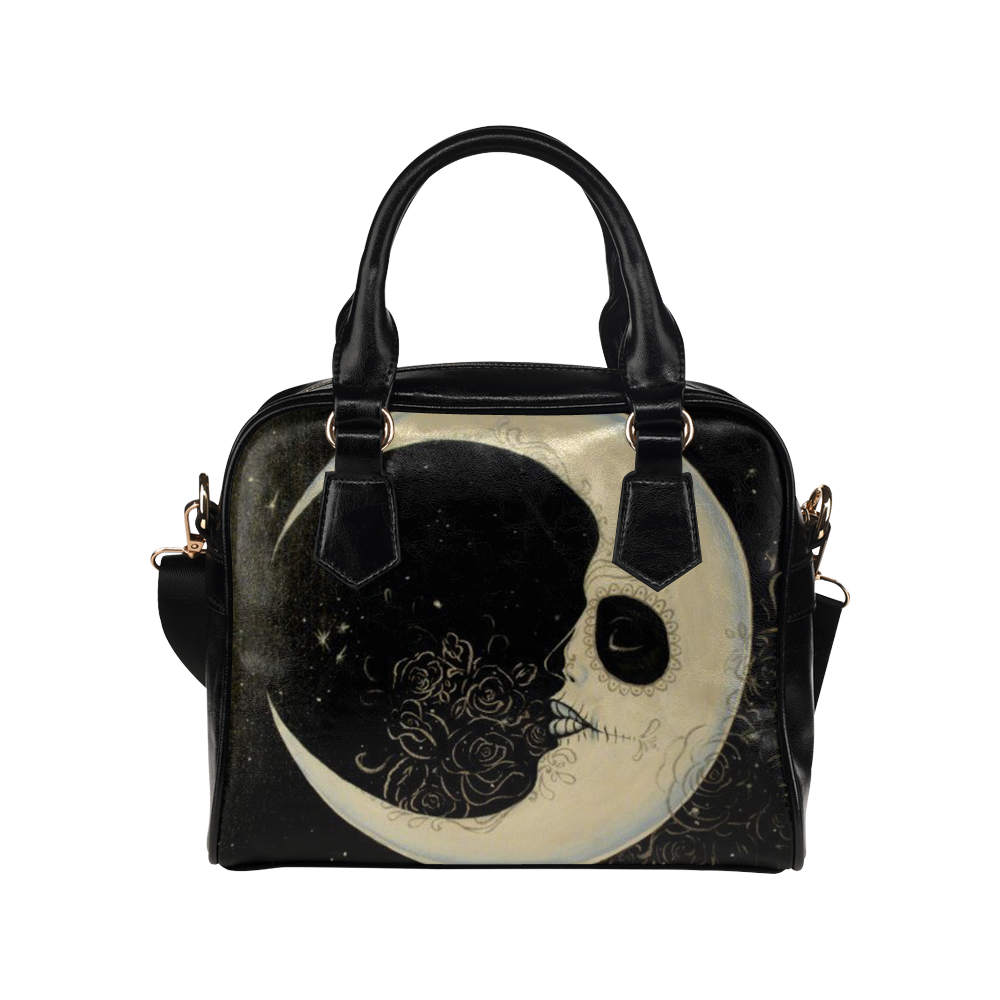 Moon-Skull Shoulder Handbag (Model 1634)