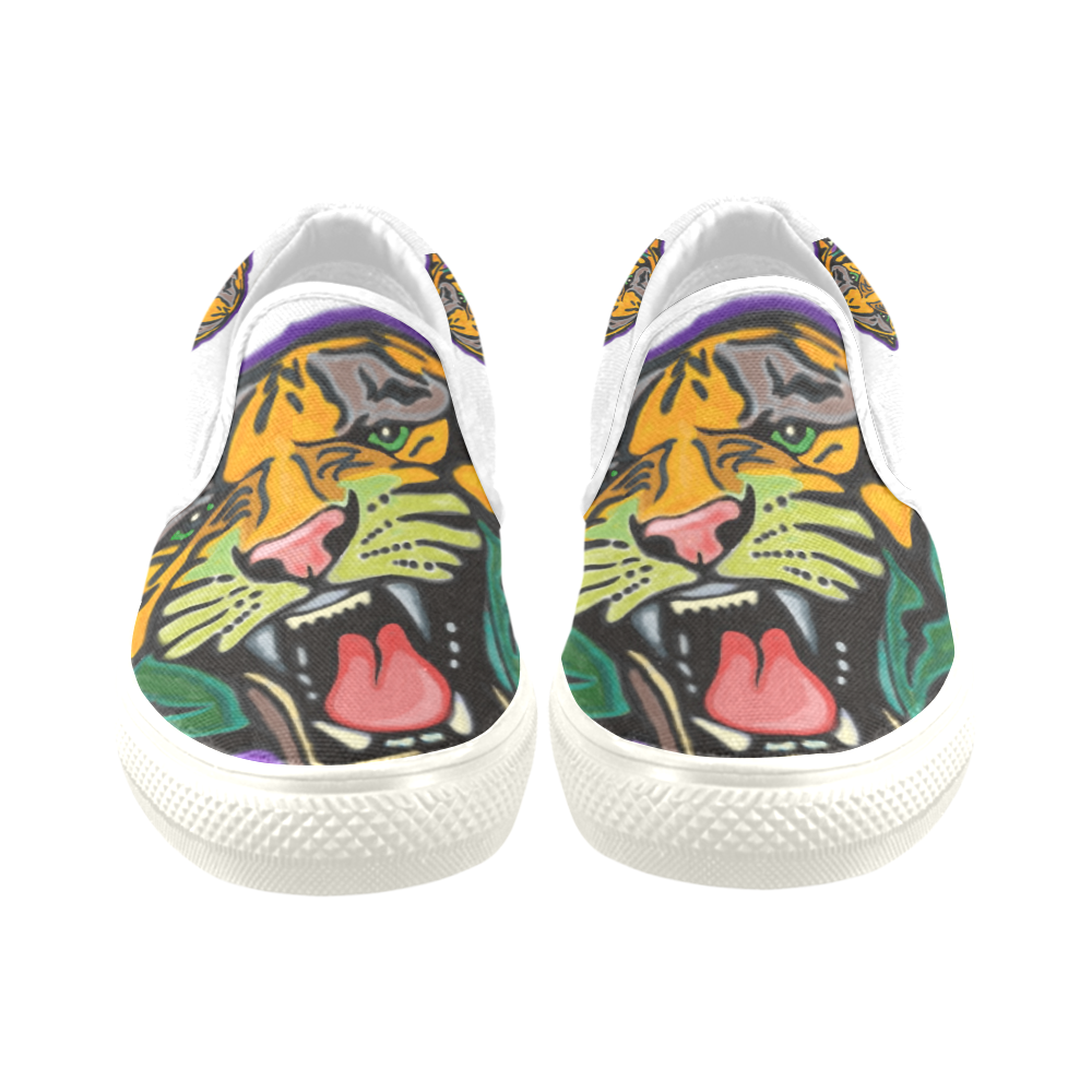 Tiger Slip-on Canvas Shoes for Men/Large Size (Model 019)