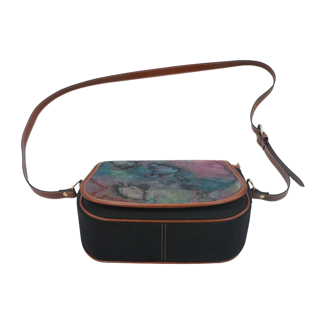 Purplerain-bag Saddle Bag/Small (Model 1649)(Flap Customization)