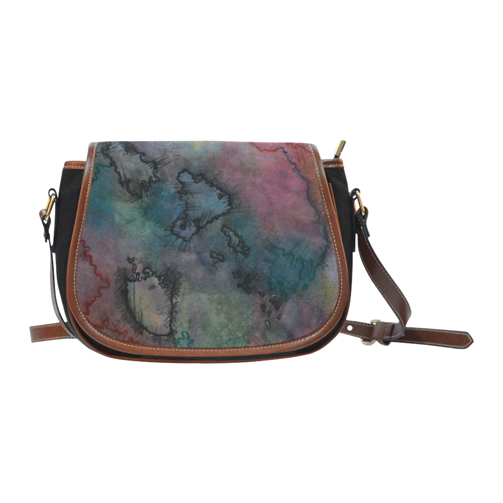 Purplerain-bag Saddle Bag/Small (Model 1649)(Flap Customization)