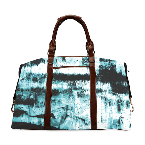 Blue Abstraction Classic Travel Bag (Model 1643) Remake