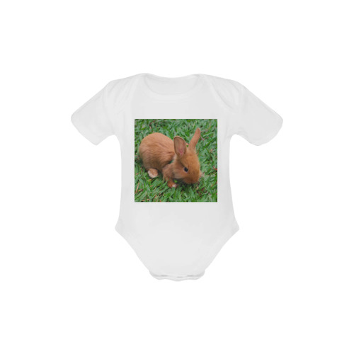 bsby bunny by JamColors Baby Powder Organic Short Sleeve One Piece (Model T28)
