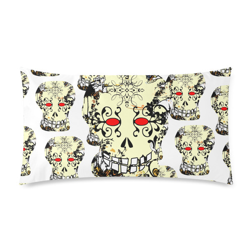 Gothic Sugar Skull by Martina Webster Custom Rectangle Pillow Case 20"x36" (one side)