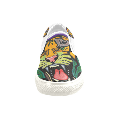 Tiger Slip-on Canvas Shoes for Men/Large Size (Model 019)