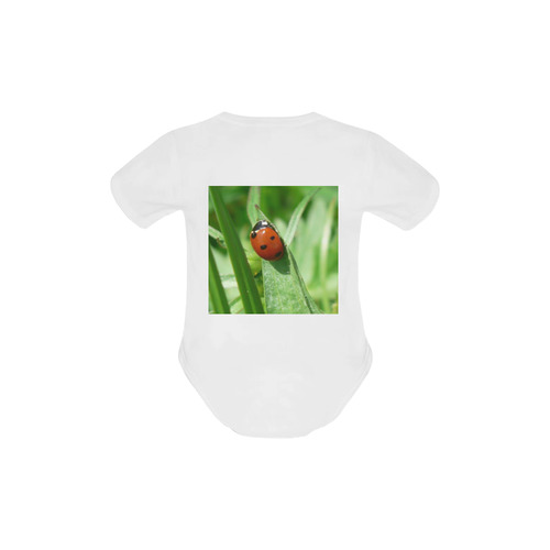 lady bug by JamColors Baby Powder Organic Short Sleeve One Piece (Model T28)