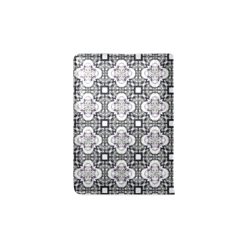 Black and Purple Floral Geometric Custom NoteBook A5