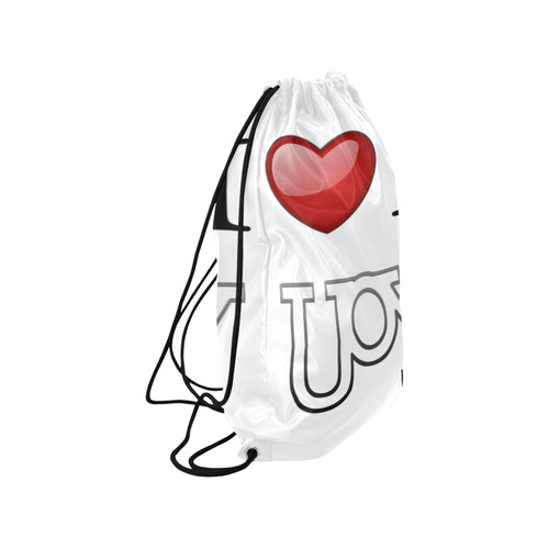 I Love You Medium Drawstring Bag Model 1604 (Twin Sides) 13.8"(W) * 18.1"(H)