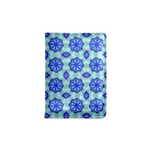 Teal Blue Floral Custom NoteBook A5