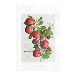 Melting Apples, fruit watercolors Art Print 19‘’x28‘’