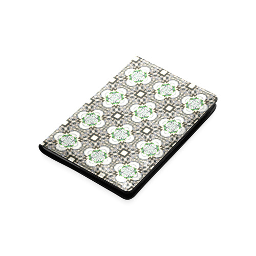 Brown and Green Floral Geometric Custom NoteBook A5