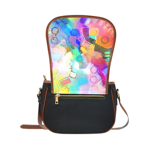 Fall Into Color Saddle Bag/Small (Model 1649)(Flap Customization)