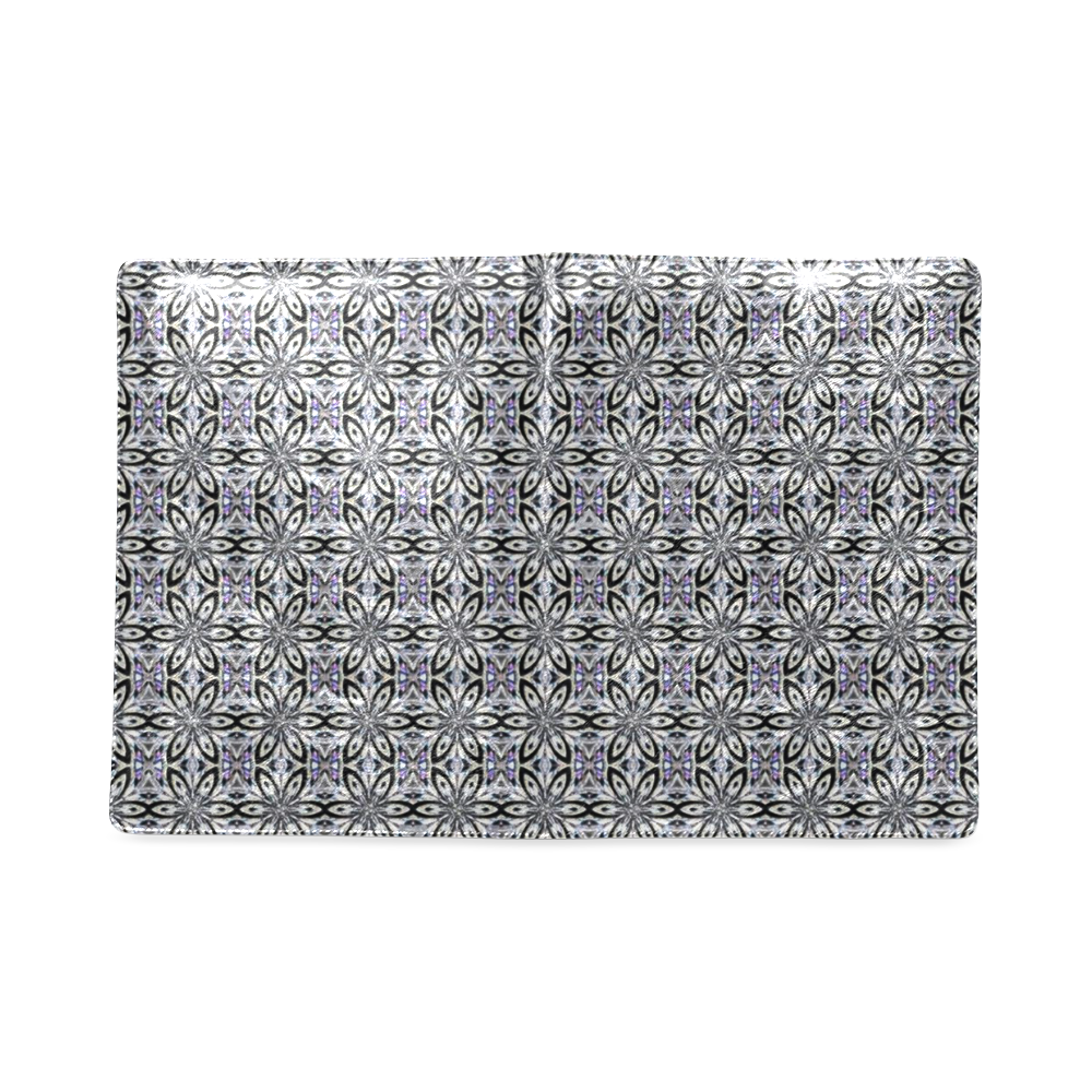 Black Gray and Purple Floral Custom NoteBook B5