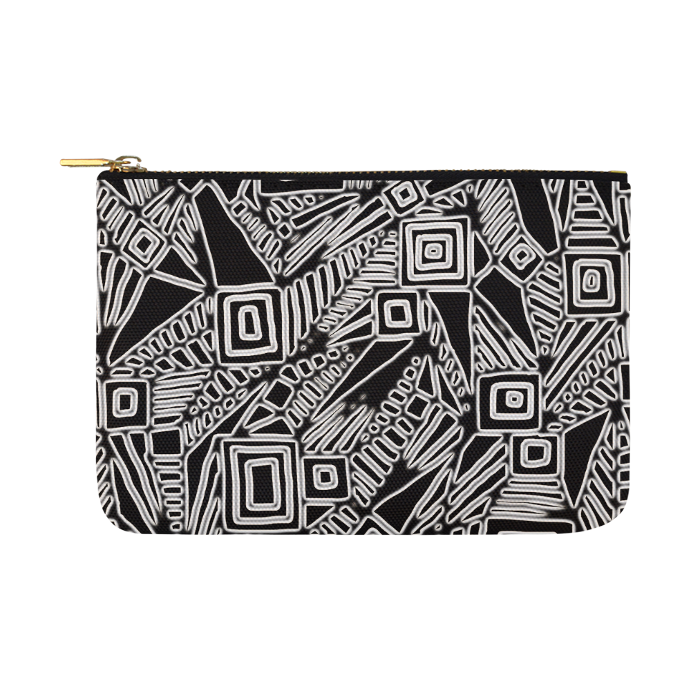 Optical Illusion, Black and White Art Carry-All Pouch 12.5''x8.5''