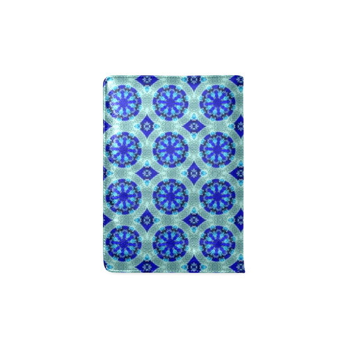 Teal Blue Floral Custom NoteBook A5