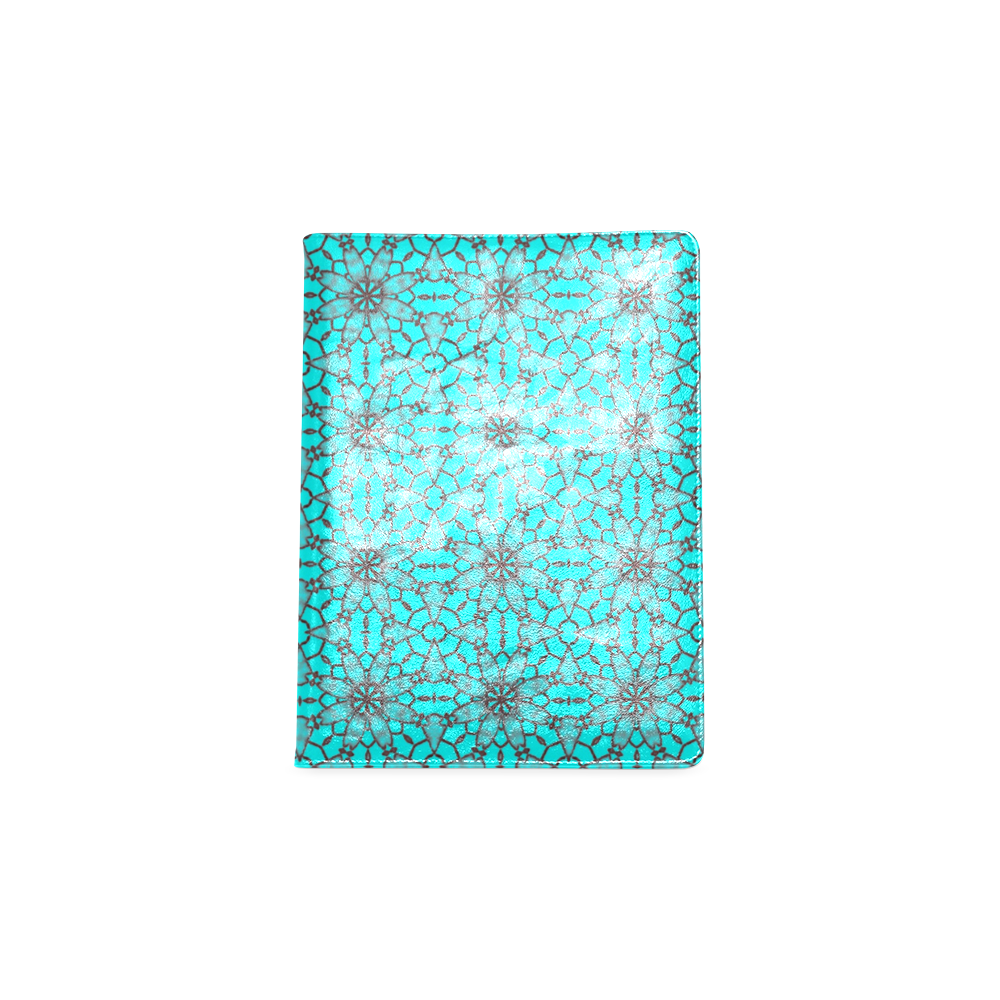 Sexy Teal and Black Floral Lace Custom NoteBook B5