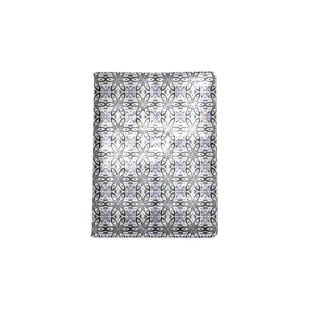 Black Gray and Purple Floral Custom NoteBook B5