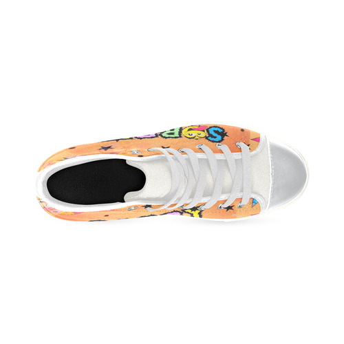 Sorry by Popart Lover High Top Canvas Shoes for Kid (Model 017)