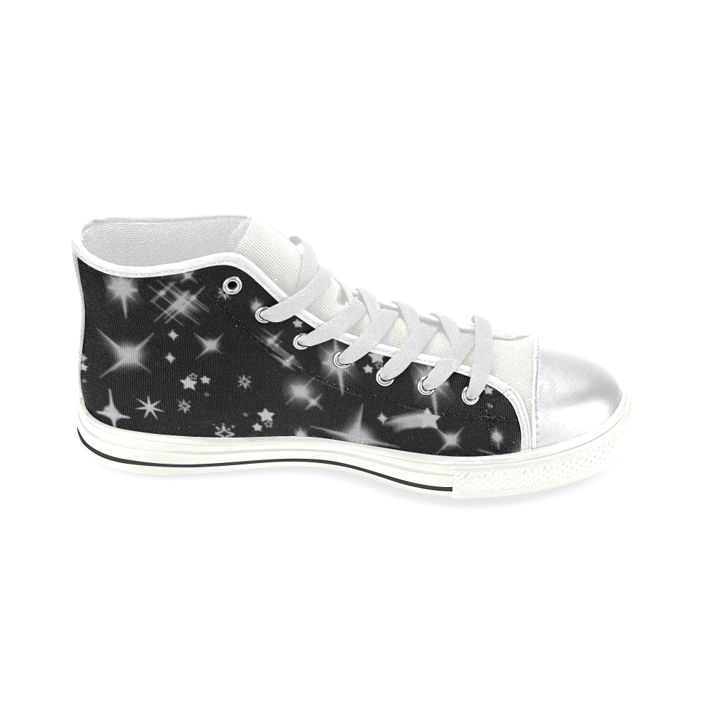 Stars by Popart Lover High Top Canvas Shoes for Kid (Model 017)