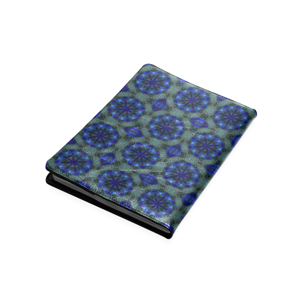 Teal Blue and Green Floral Custom NoteBook B5