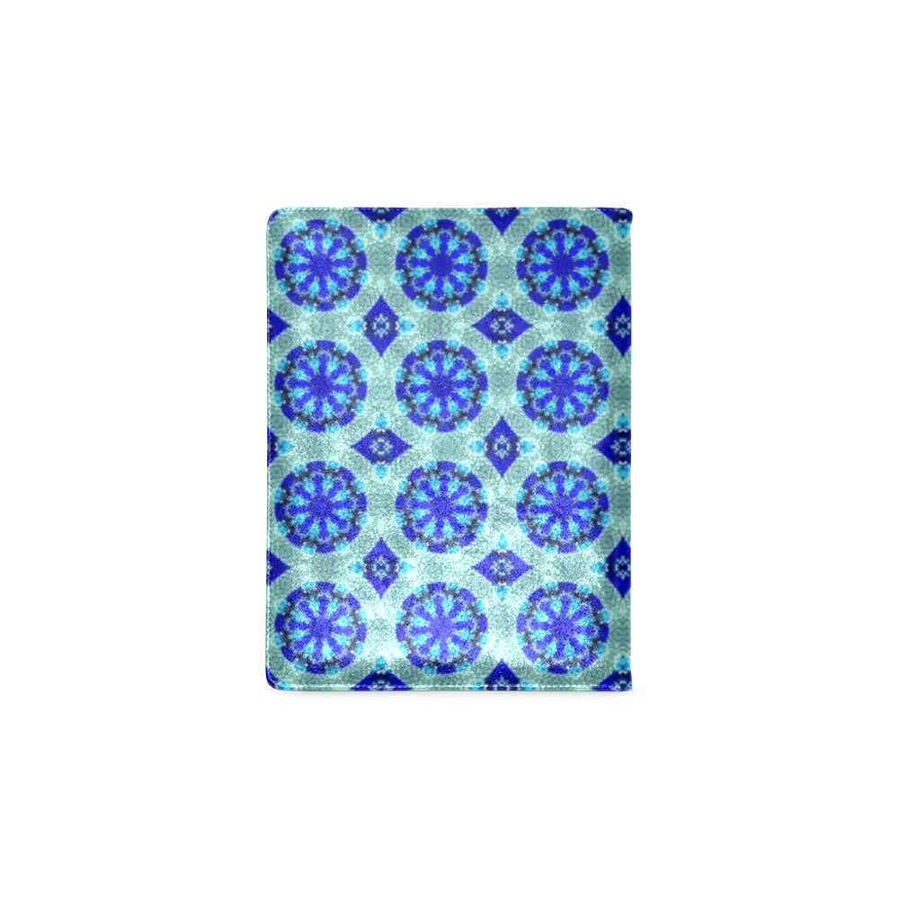 Teal Blue Floral Custom NoteBook B5