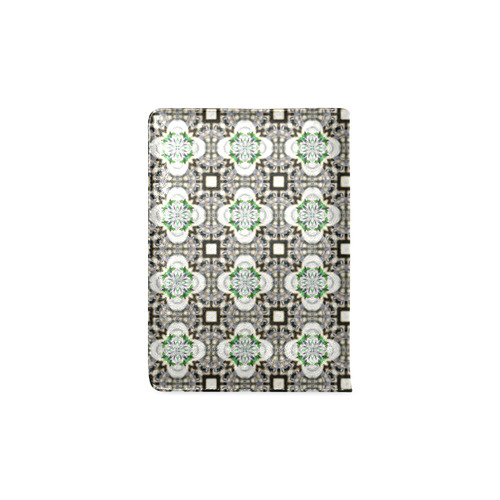 Brown and Green Floral Geometric Custom NoteBook A5