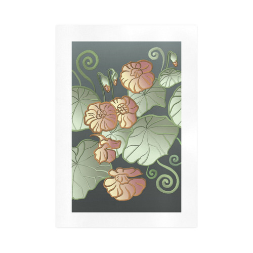 Art Nouveau Garden Art Print 16‘’x23‘’