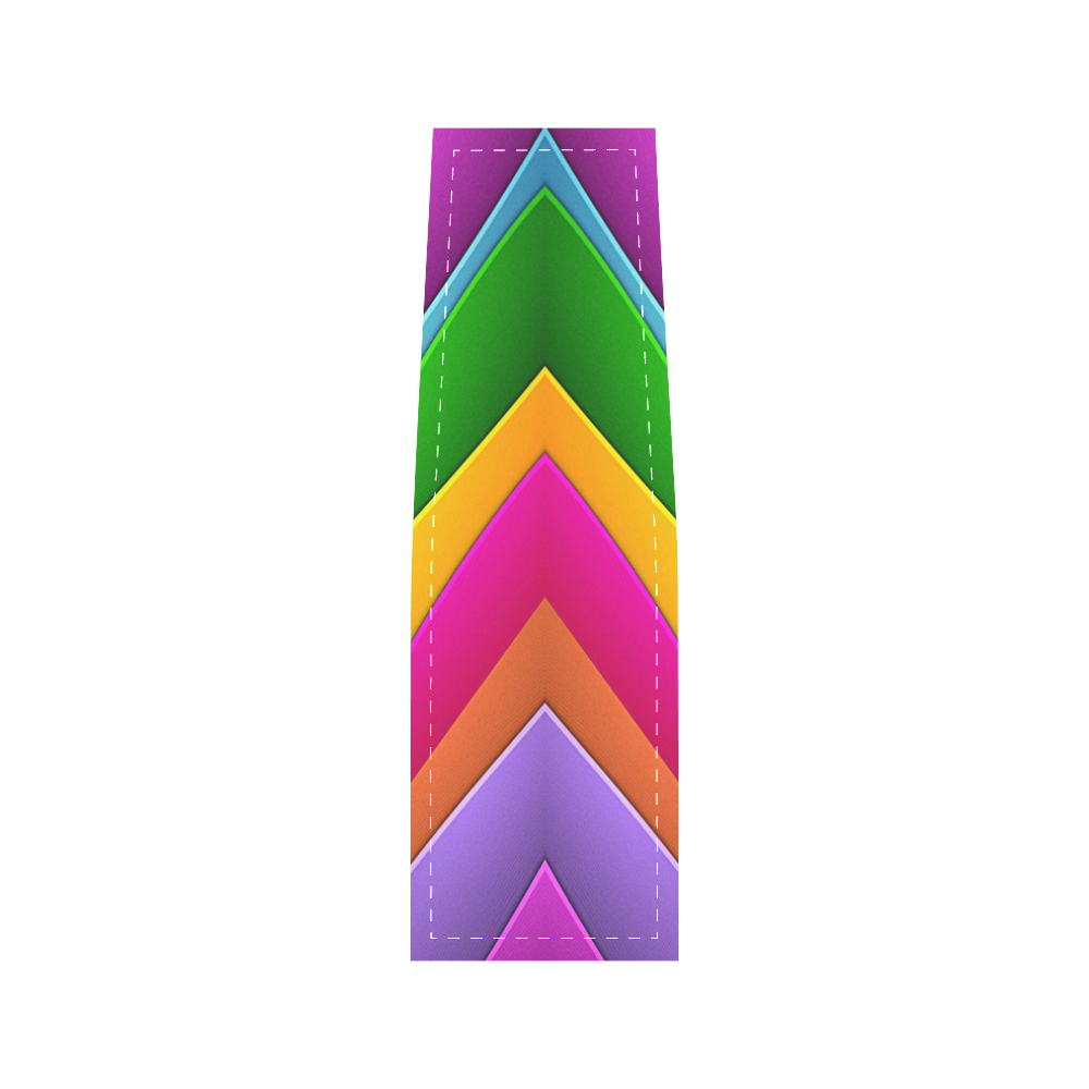 Colorful Pyramid Saddle Bag/Small (Model 1649) Full Customization