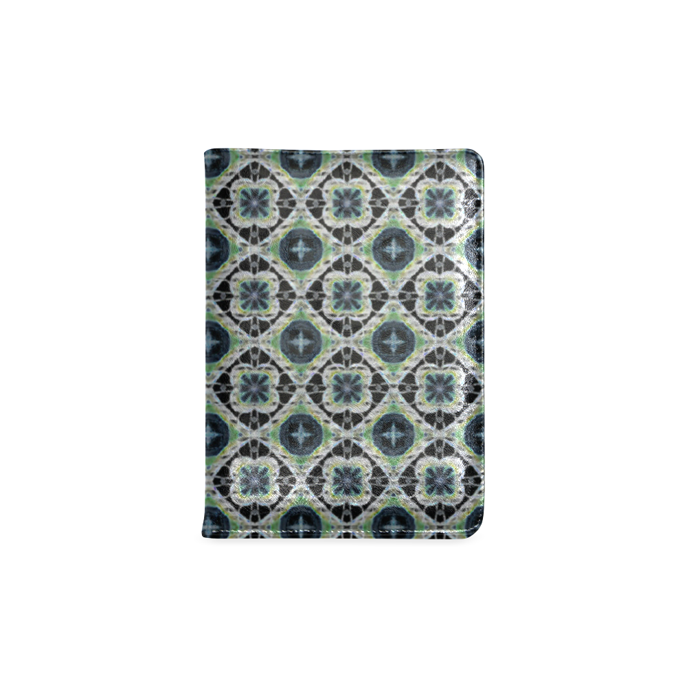 Green Gray and Black Abstract Custom NoteBook A5