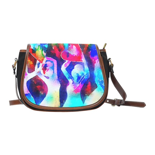 Rainbow Sisterhood Saddle Bag/Small (Model 1649)(Flap Customization)